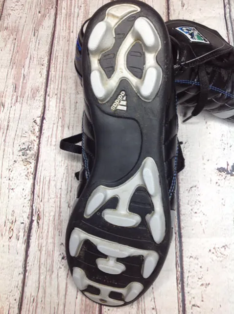 Adidas Black & Silver Cleats Size 6