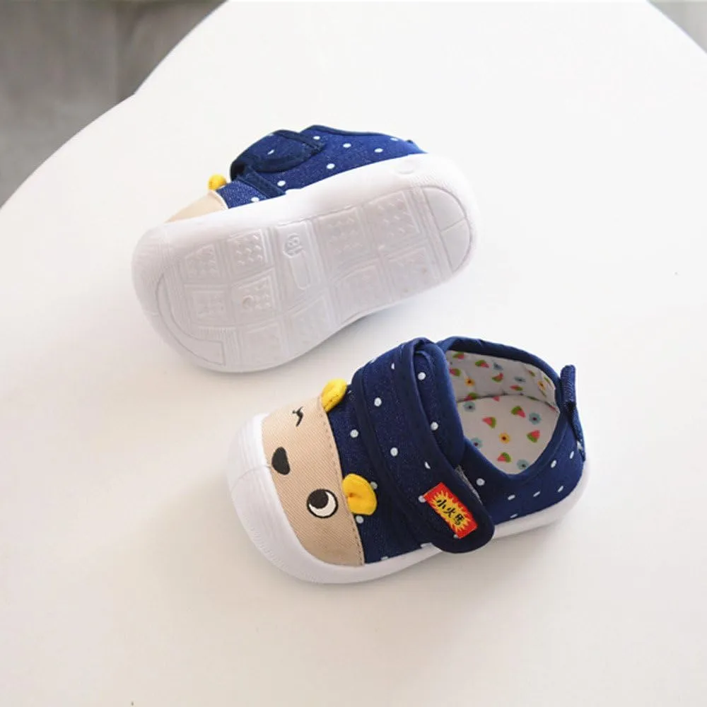Baby Squeaky Shoes for Toddler Boys Girl Infant Cute Cartoon Sneakers First Walking Shoes Soft Non Silp Shoes Kids