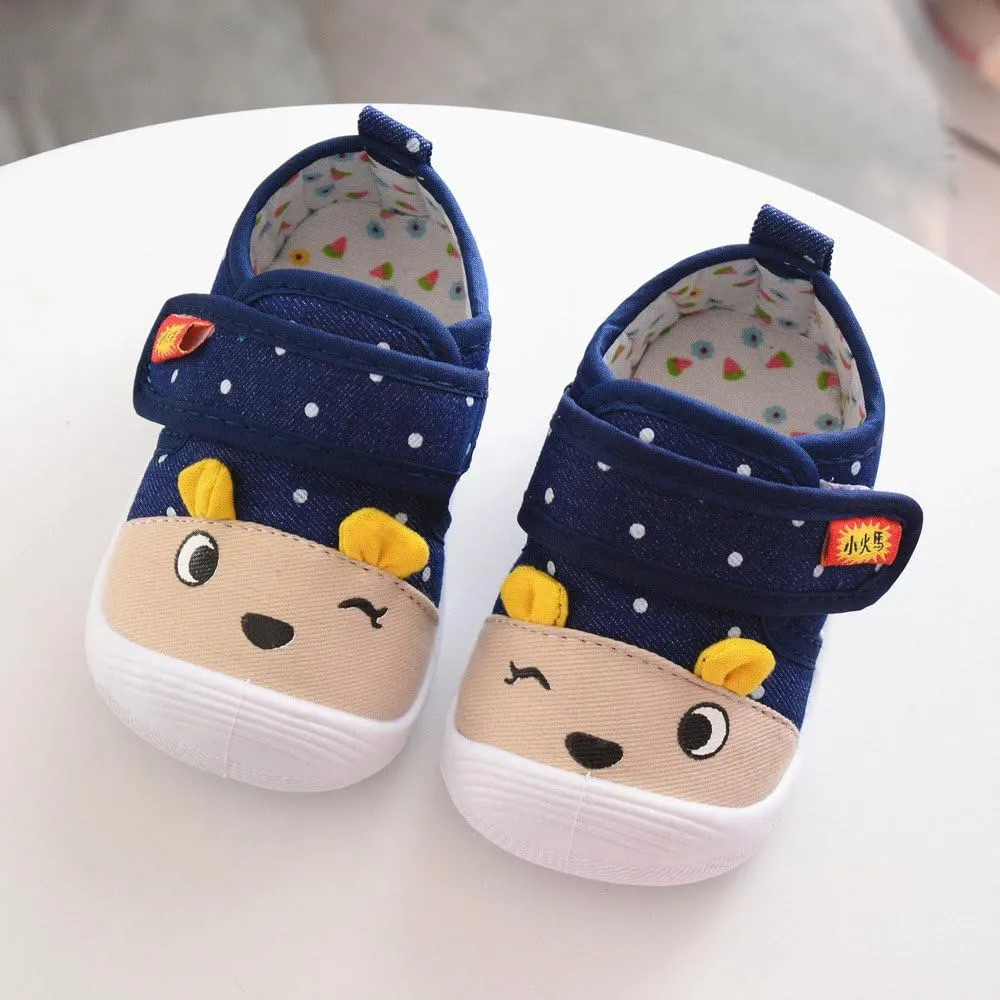 Baby Squeaky Shoes for Toddler Boys Girl Infant Cute Cartoon Sneakers First Walking Shoes Soft Non Silp Shoes Kids