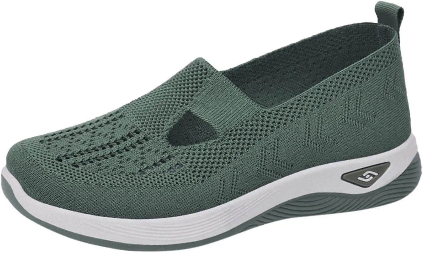 Cathalem Orthofeet Shoes for Women Upgrade Orthopedic Shoes Slip on Casual Orthopedic Sneakers for Women