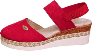 Cathalem Sandals for Women 2024 Espadrilles Platform Wedge Ankle Strap Sandals Comfortable Anti Slip Casual Shoes