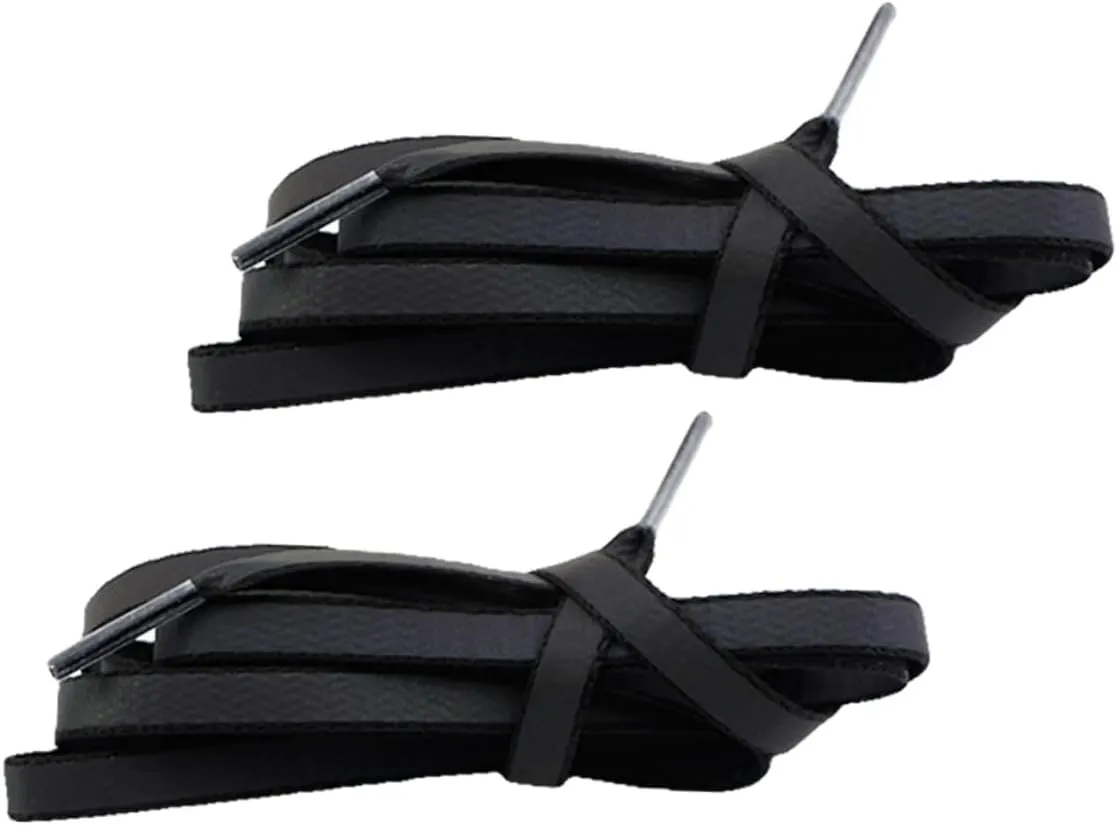 GALPADA 2 Pairs Reflective Shoelaces Creative Sports Shoe Straps for Sneakers Running Shoes Stylish Shiny Flat Laces with Unique Design Easy to Install Clean