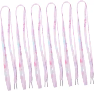 Gradient Tie Dye Flat Shoe Laces for Women Men Sports Replacement Straps for Sneakers Easy Application