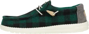 Hey Dude Wally Buffalo Plaid Hunter Green Size 14, Mens Shoes, Men's Slip-on Loafers, Comfortable & Light-Weight