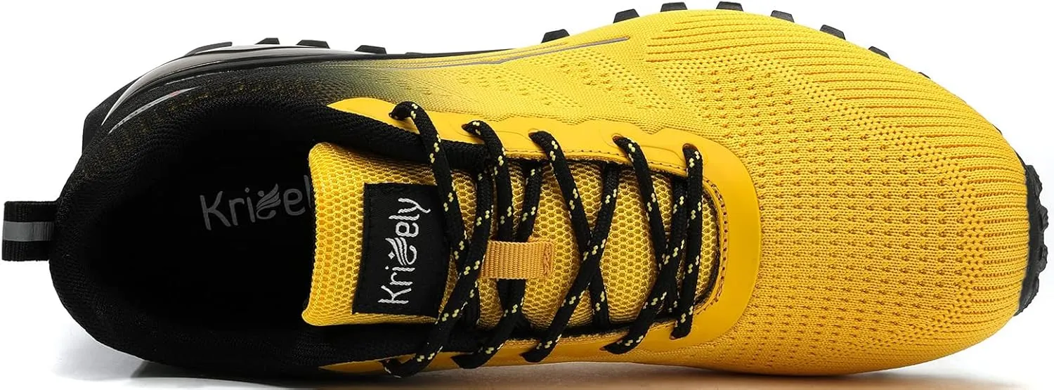 Men's Fashion Sneakers Lightweight Breathable Walking Shoes Tennis Cross Training Shoe Non Slip Trail Running Shoes