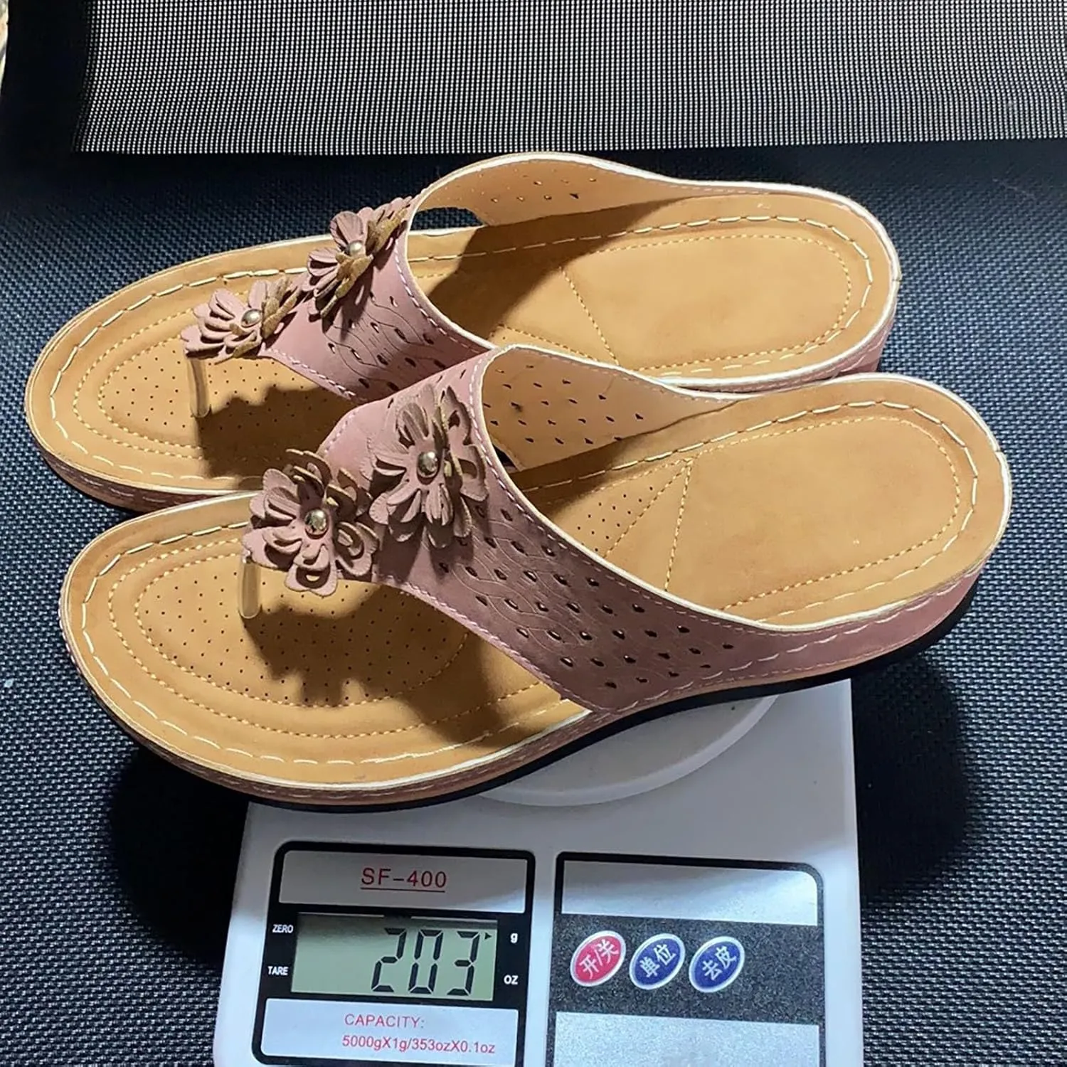 Orthopedic Sandals for Women with Arch Support Summer Slip On Wedge Flip Flops Adjustable Comfort Orthotic Beach Slides