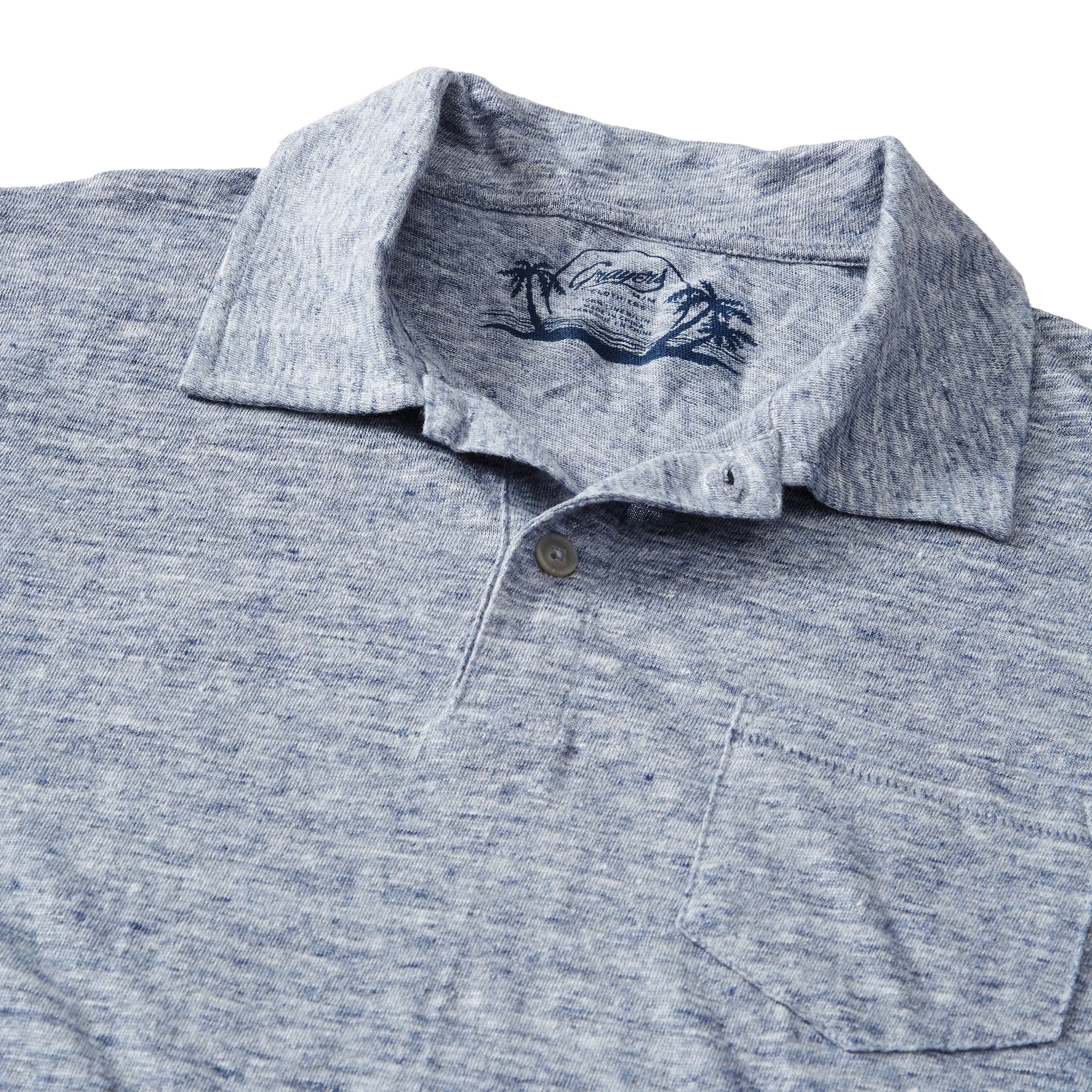 Soldano Linen Polo - Denim (Final Sale)*