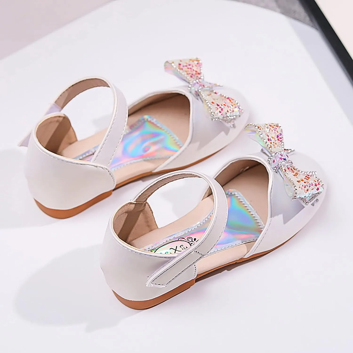 Toddler Princess Shoes,Girls Baby Princess Shoes Star Sequin Rhinestone Bow Pearl Bling Sandals 1-12 Years