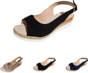 Wedge Sandals for Women Dressy Casual Summer Orthopedic Shoes Walking Slippers with Arch Support Open Toe Platform