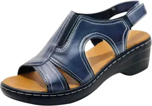 Wedge Sandals for Women Orthopedic Flat Arch Casual Comfy Strap Open Toe Platform Summer Shoes with Arch Support