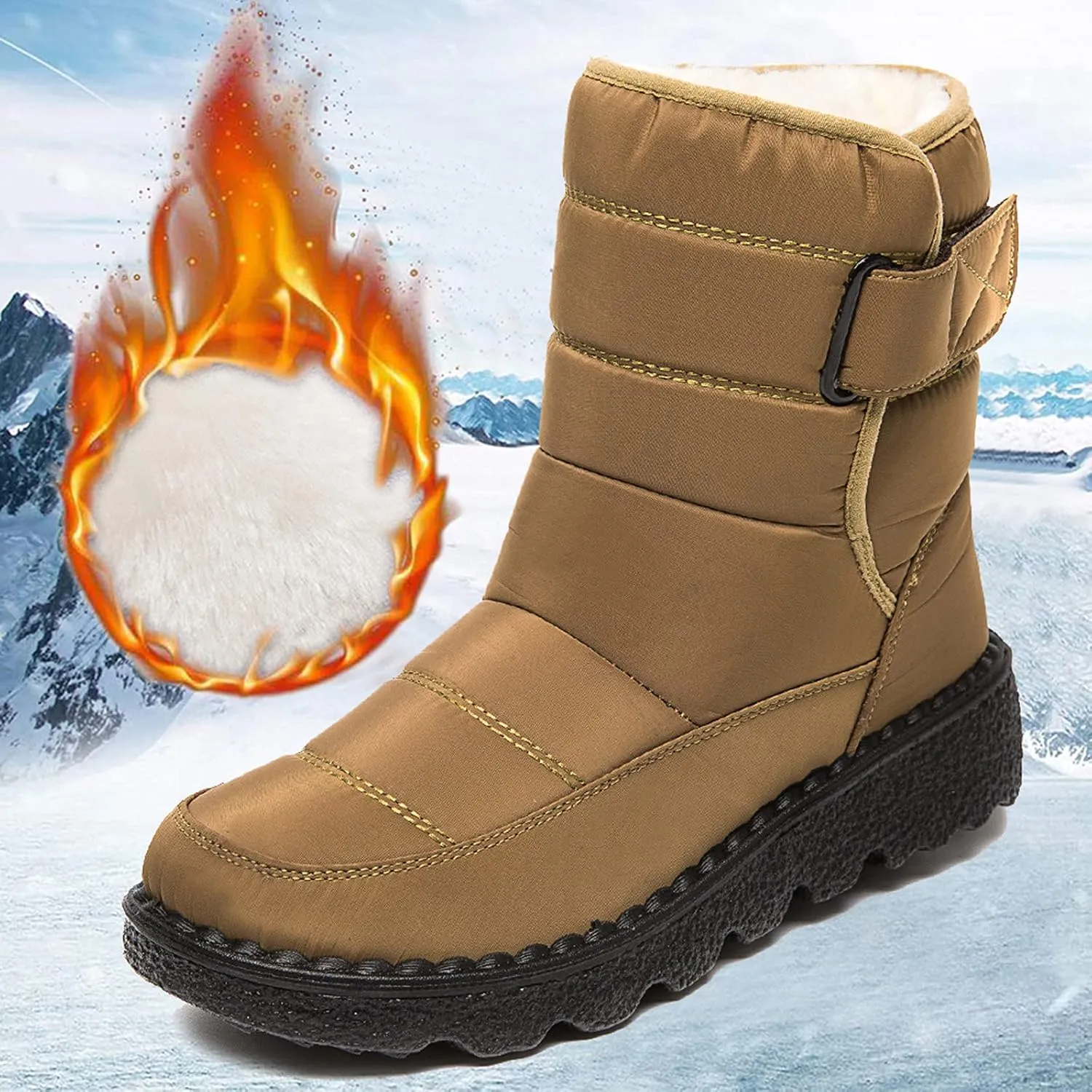Wide Width Snow Boots Women 11 Womens White Snow Boots Size 12 Fashion Winter Boots for Women 2023 Mid Calf Winter Boots for Women Snow Shoes for Women Purple